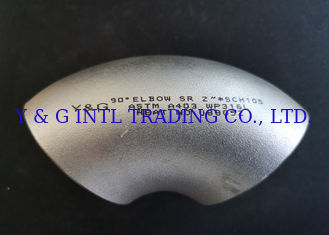 Grau de encaixe de tubulação flangeado de aço inoxidável do cotovelo dos encaixes do cotovelo/ASME B16.9