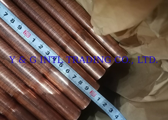 Tubos de aço inoxidável fin fin 0.3 mm - 1 mm para troca de calor industrial