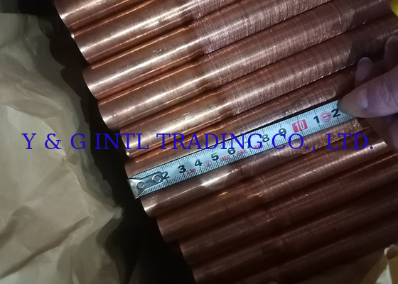 Tubos de aço inoxidável fin fin 0.3 mm - 1 mm para troca de calor industrial