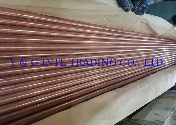 Tubos de aço inoxidável fin fin 0.3 mm - 1 mm para troca de calor industrial